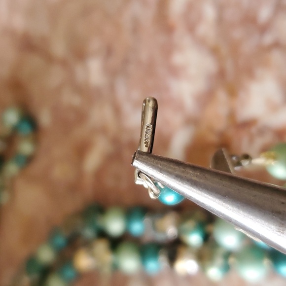 Vintage Signed Japan Two Strand Beaded Necklace - Picture 4 of 4